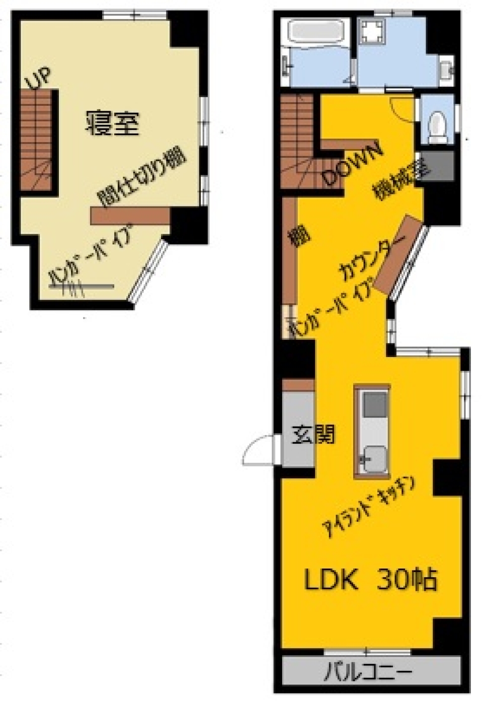 BRUTUSに住むの間取り図