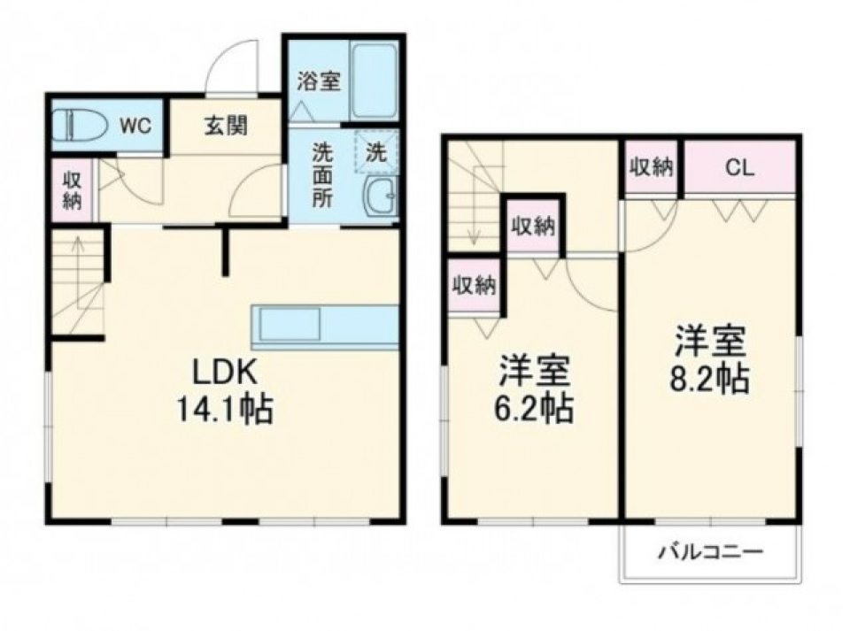 【ペット可】陽だまりハウスの間取り図