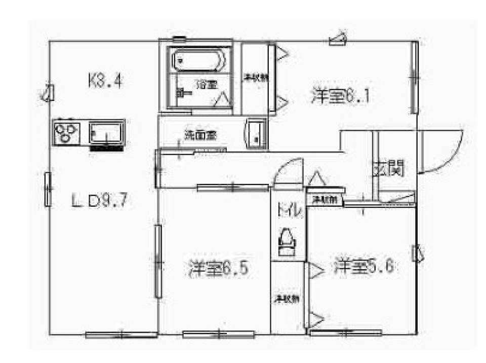 平屋の魅力にとりつかれの間取り図