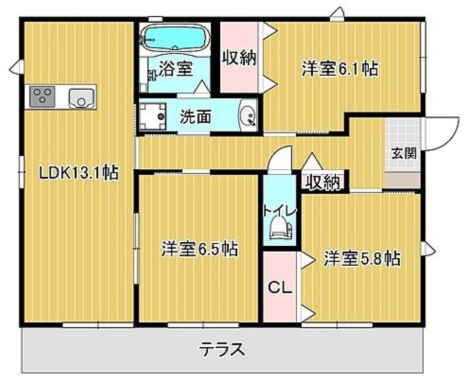 ゆったりLIFEの間取り図