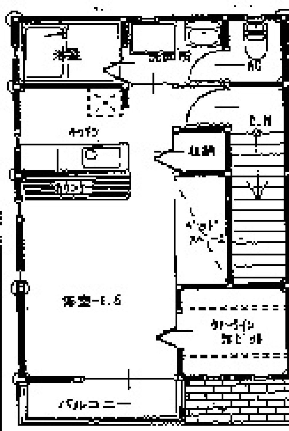 扉いっぱい、収納もいっぱいの間取り図