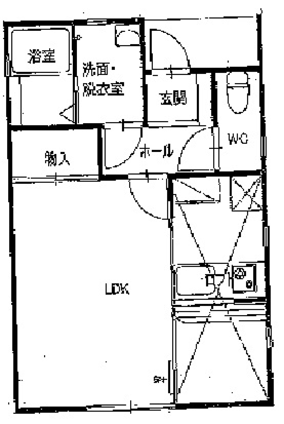 片流れ3兄弟~長男坊~の間取り図