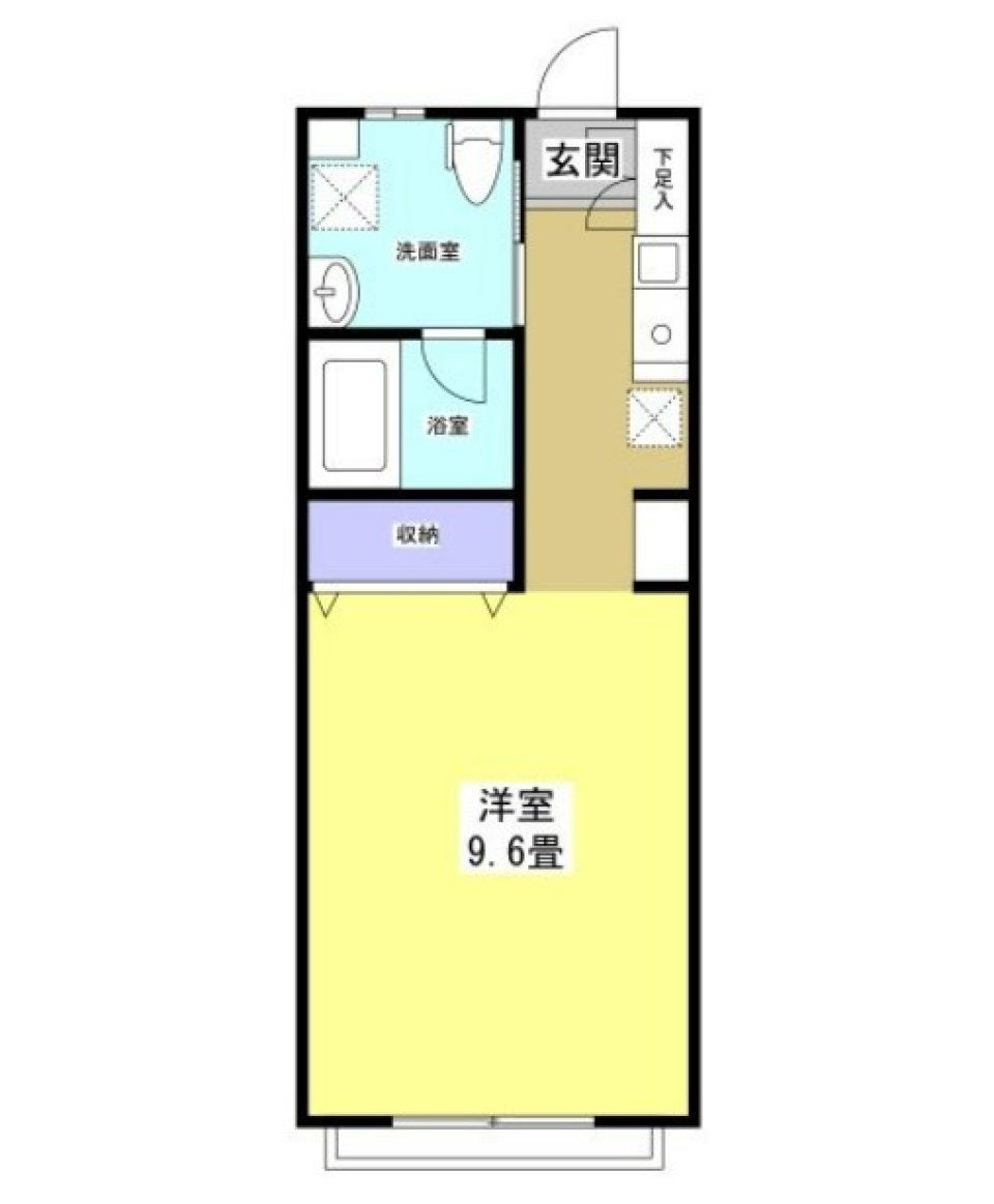 無機質と有機質が入り混じるの間取り図