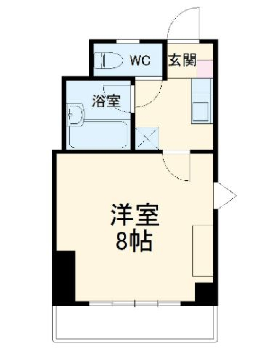 充実おひとり様暮らしの間取り図