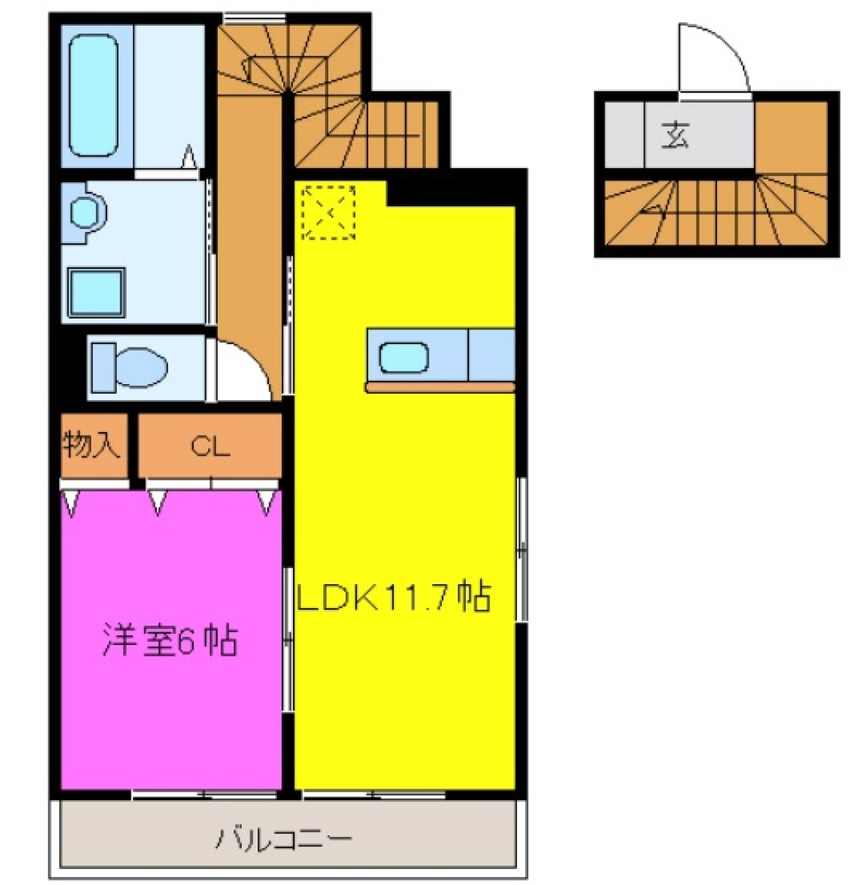 至高のおひとり様生活の間取り図