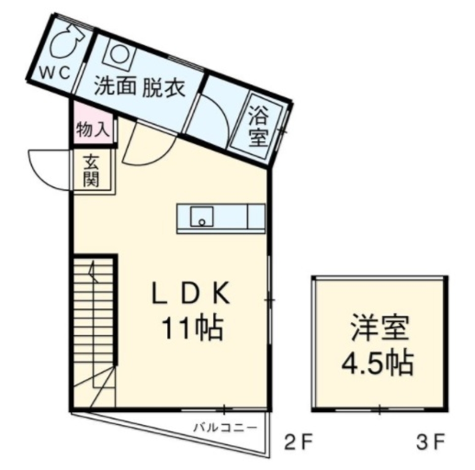 AJITO のあるお部屋の間取り図