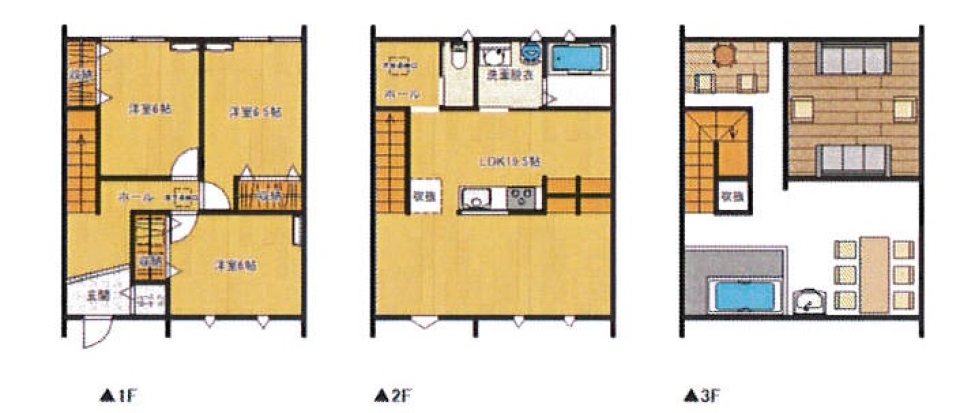 Sky Garden Casita KAMOE。の間取り図