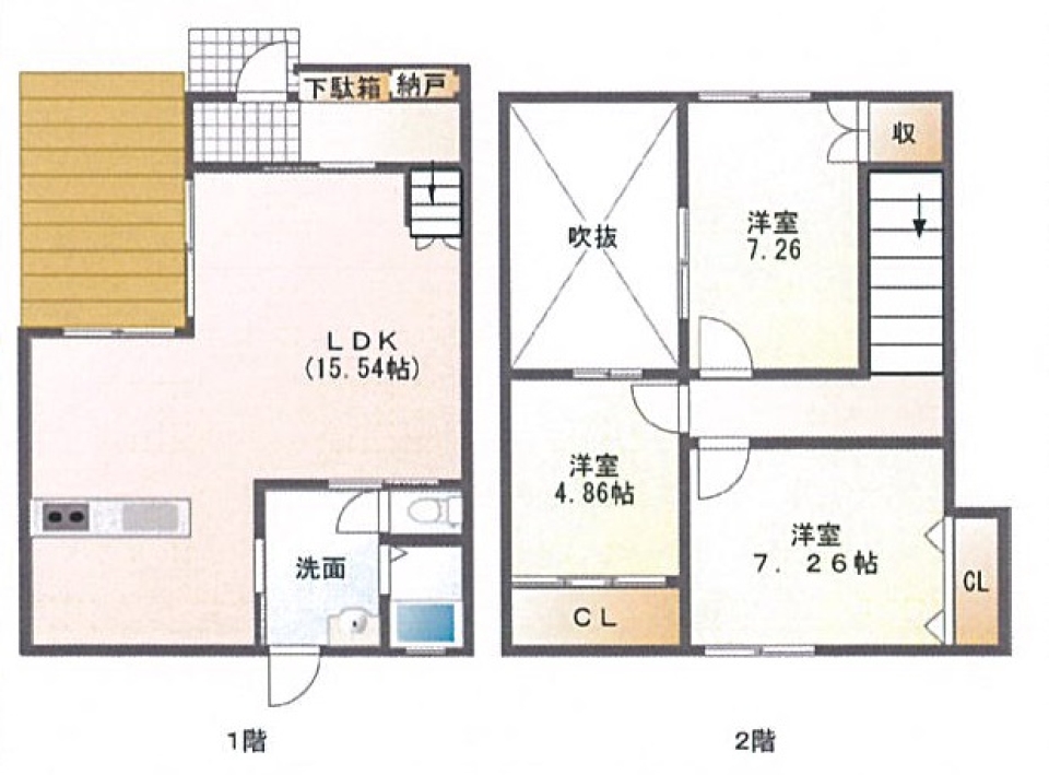 白亜の邸宅。の間取り図