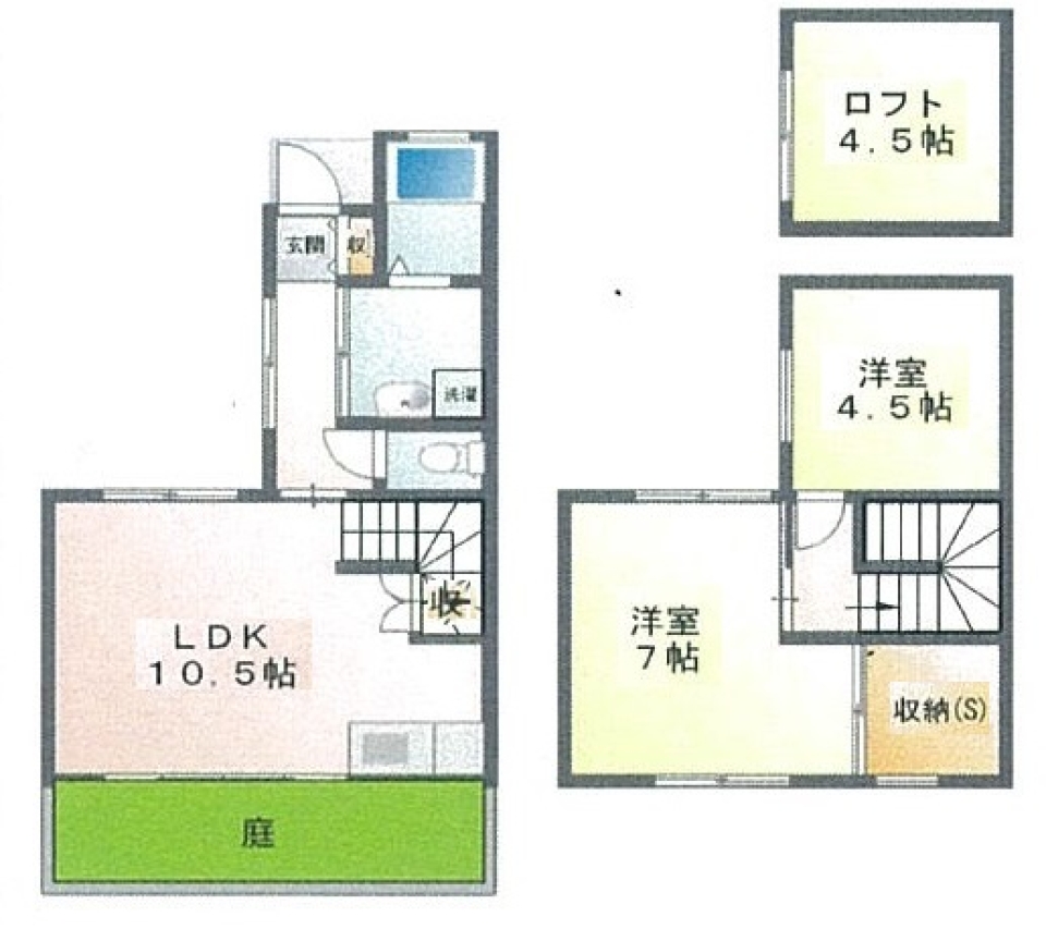 梁・ハリ・はりの間取り図