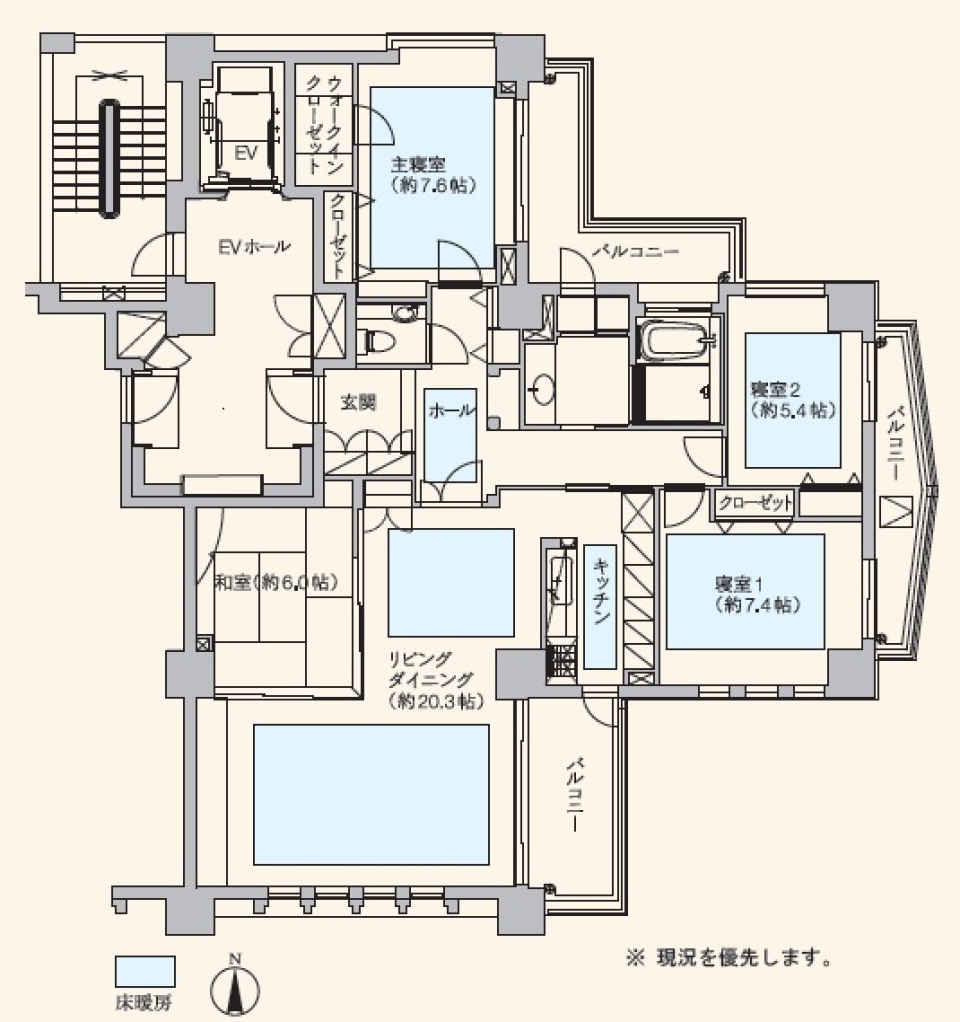 美と癒しの宮殿。の間取り図