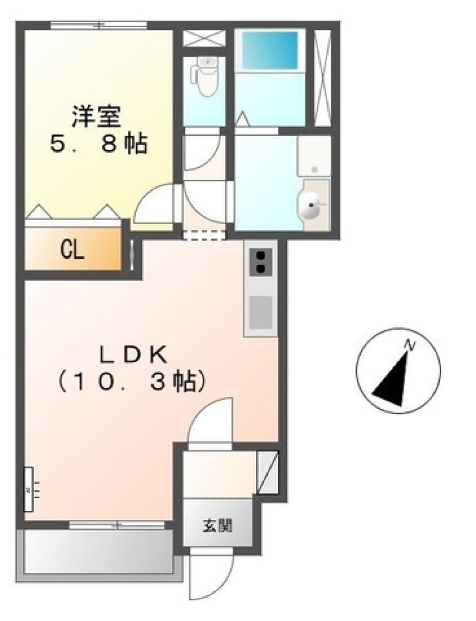 愛しいペットと［ペット可］の間取り図