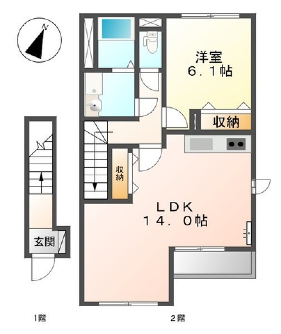 Classic Modernスタイルの間取り図