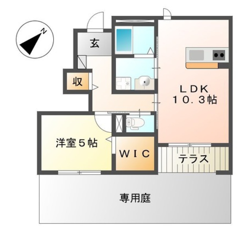 タウン派~ペット共に~の間取り図