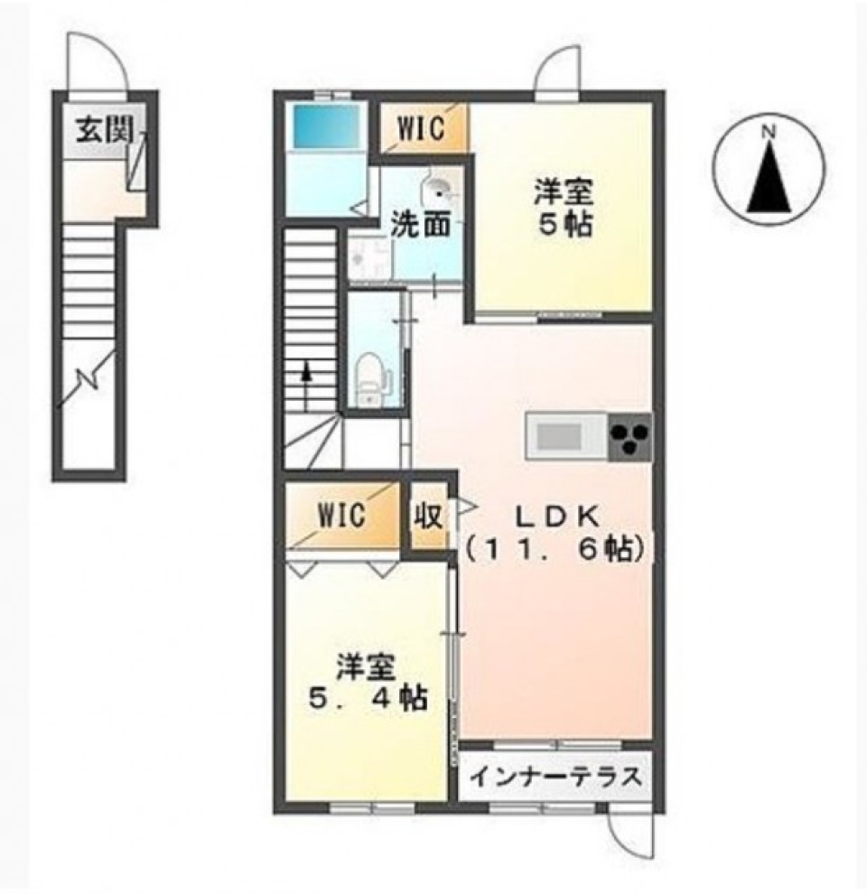 ペットと一緒にホテルのような暮らしの間取り図