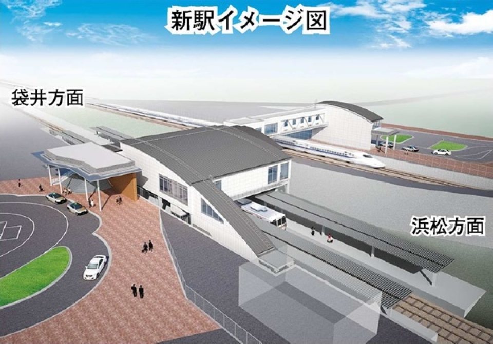 平成31年度末に完成予定JR磐田新駅は徒歩圏内。