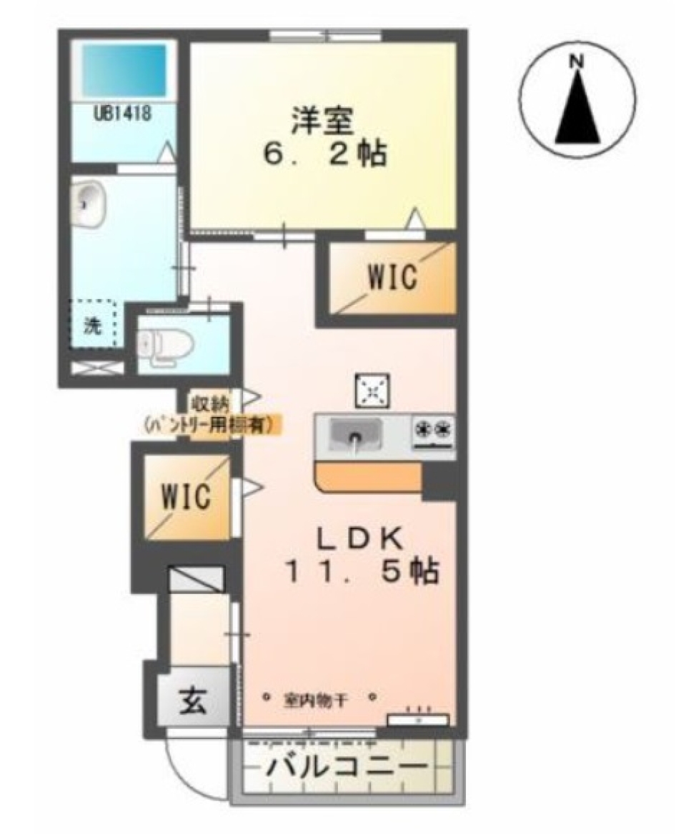 Chicとは...の間取り図