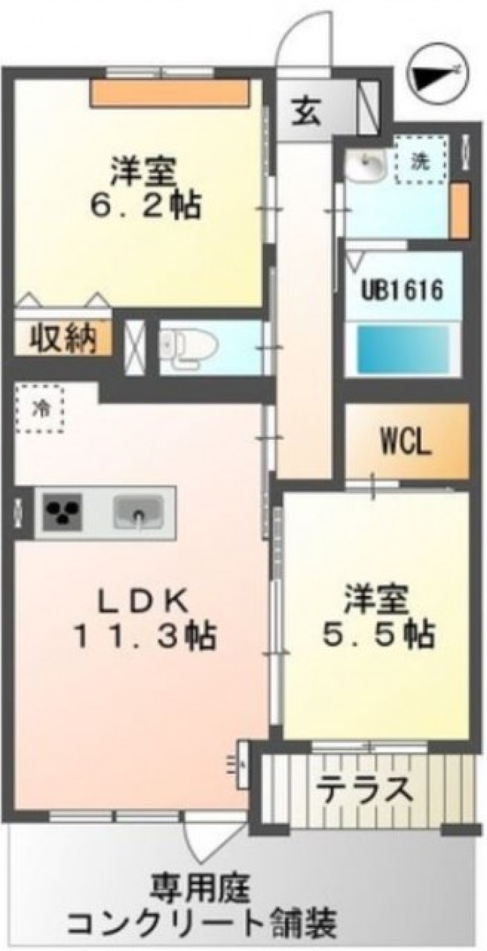 庭　～1階で、よかった！～の間取り図