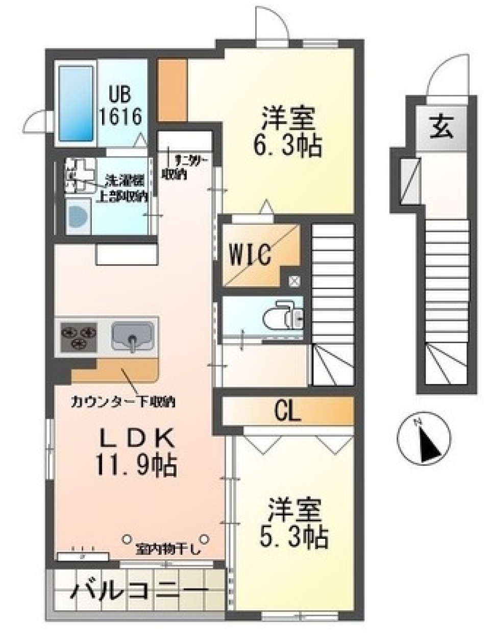 新生活スタートは新築で！の間取り図