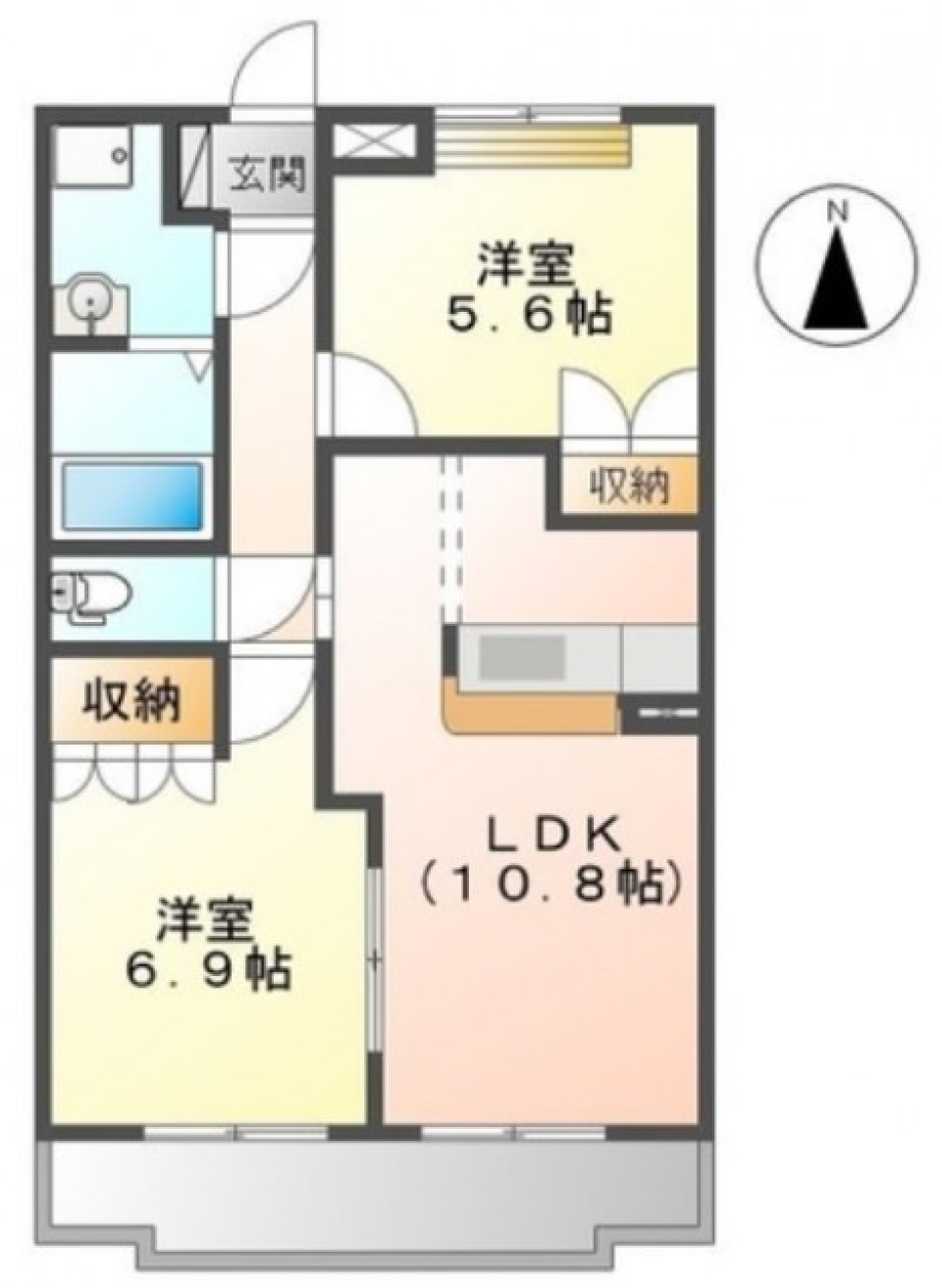 【ペット可】Let's enjoy share room!!!!の間取り図