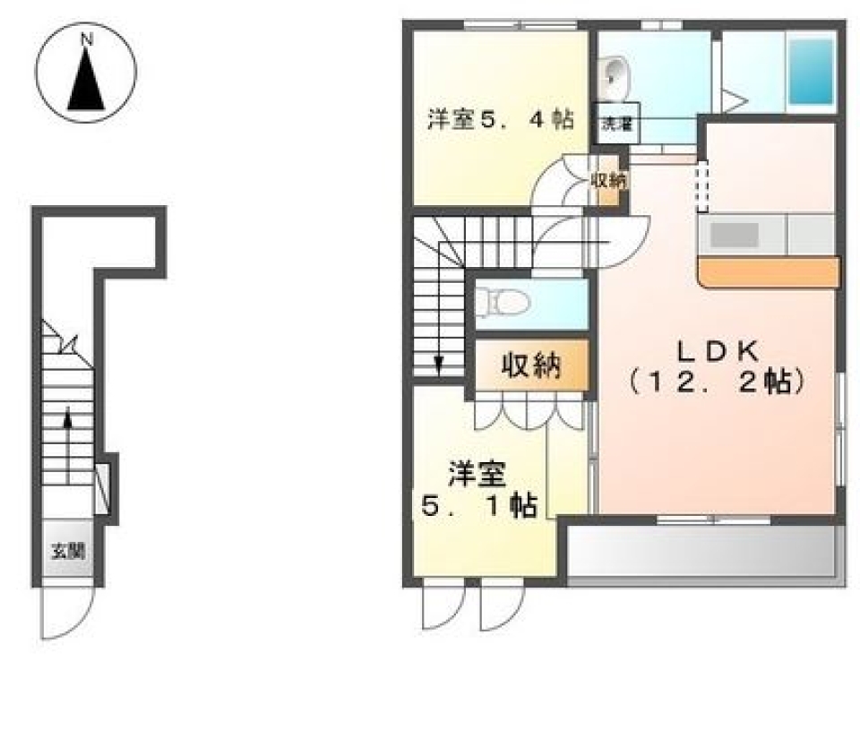 平日でもショッピング♪の間取り図