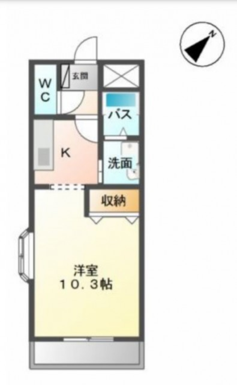 ペットと共に一人暮らしの間取り図