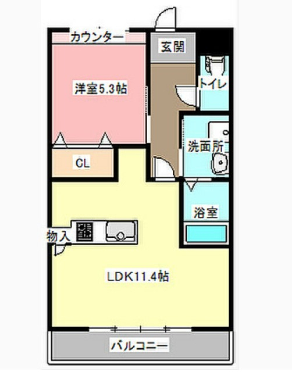 ブルーな気分を晴らしてくれるお家あり?の間取り図