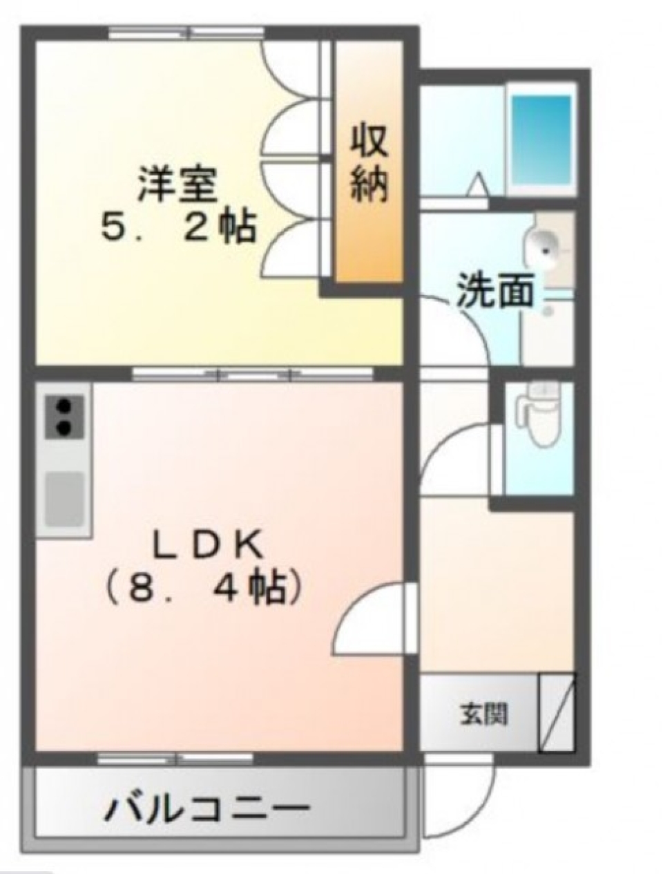 木々を揺らす風に髪撫でられての間取り図