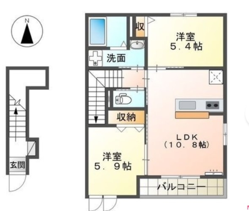 【シェア可！】きみと暮らせてハッピーですの間取り図