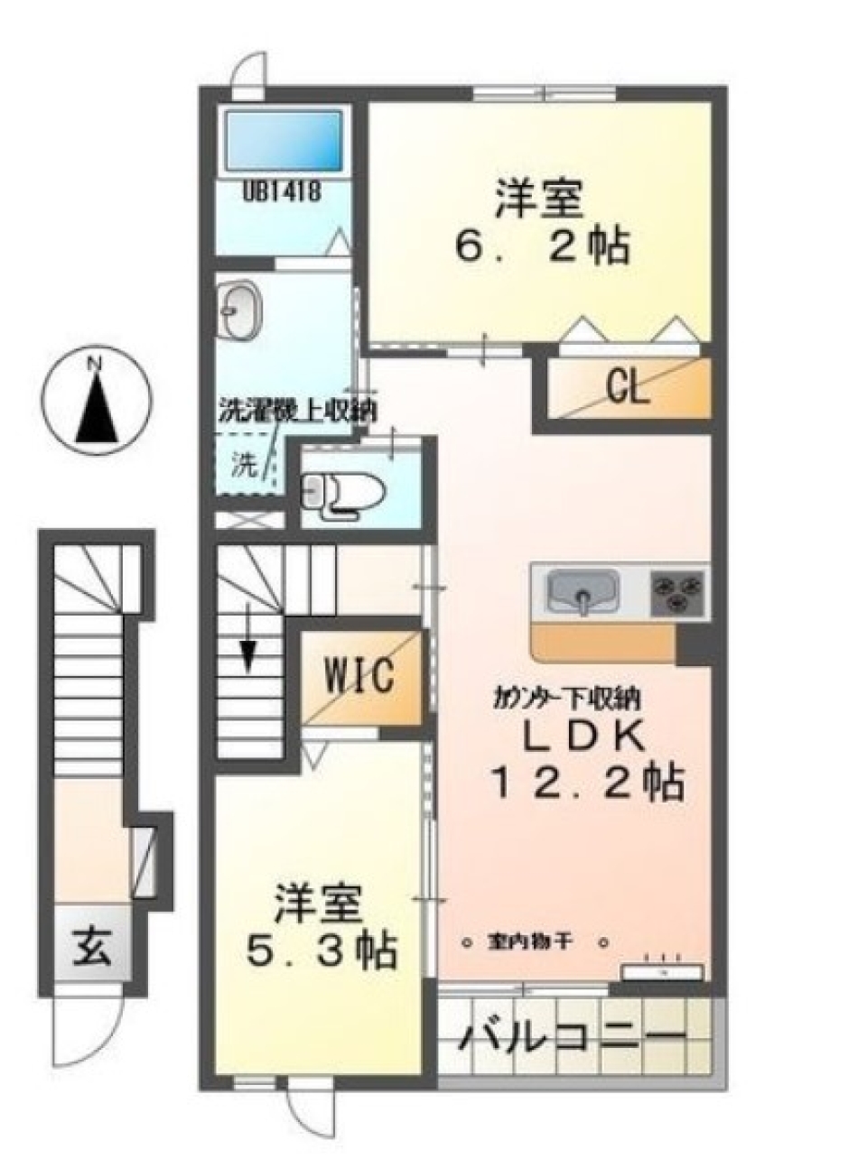 【新築】First Stepの間取り図