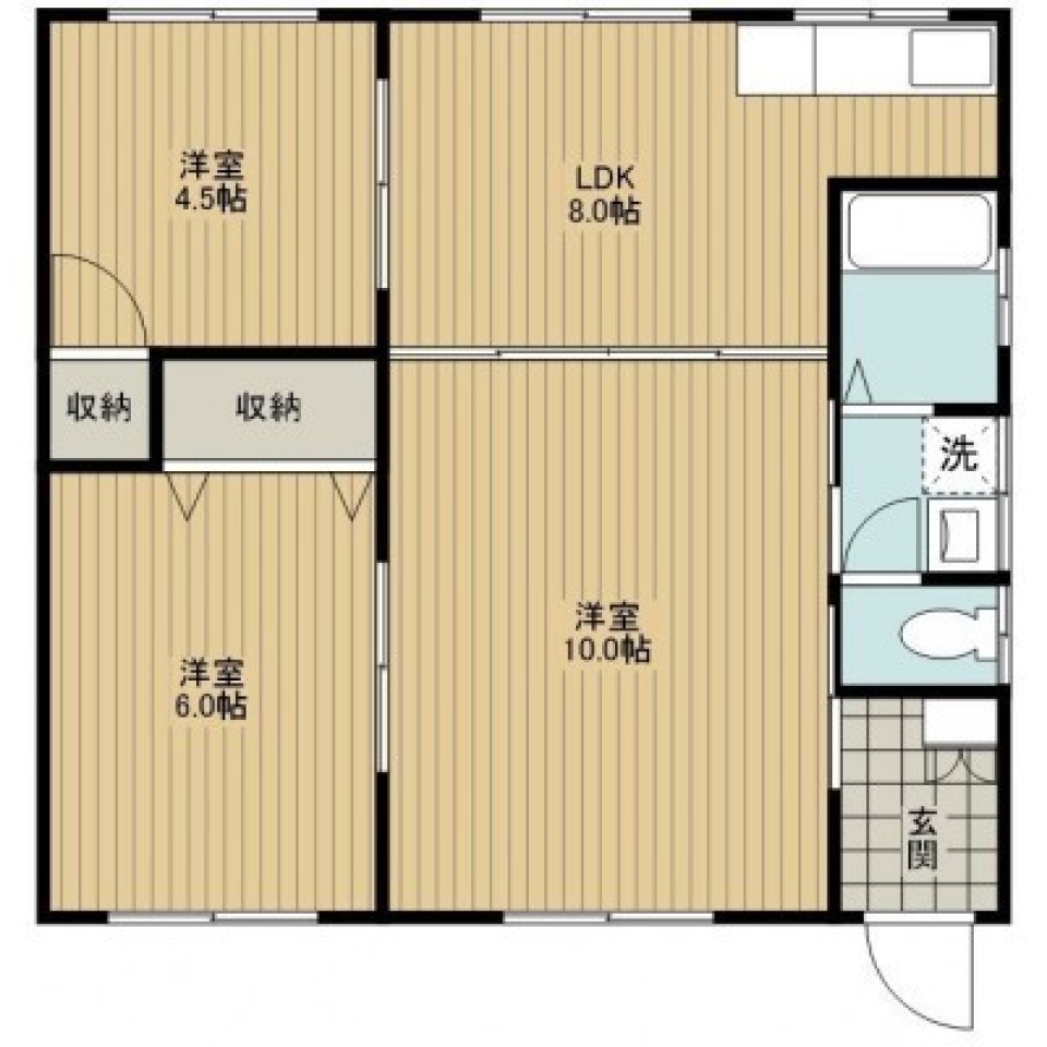 平屋に住まう。の間取り図