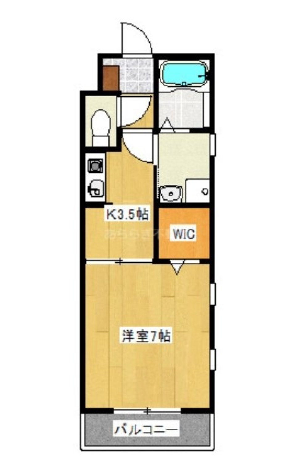 【ペット可】静かな街のかわいいおうちの間取り図