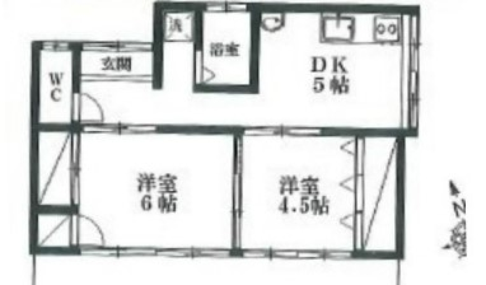 レトロな戸建でほのぼのライフ。の間取り図