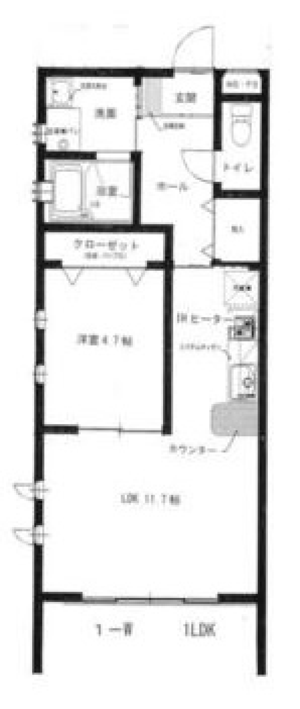 赤・青・黄のコンポジションの間取り図