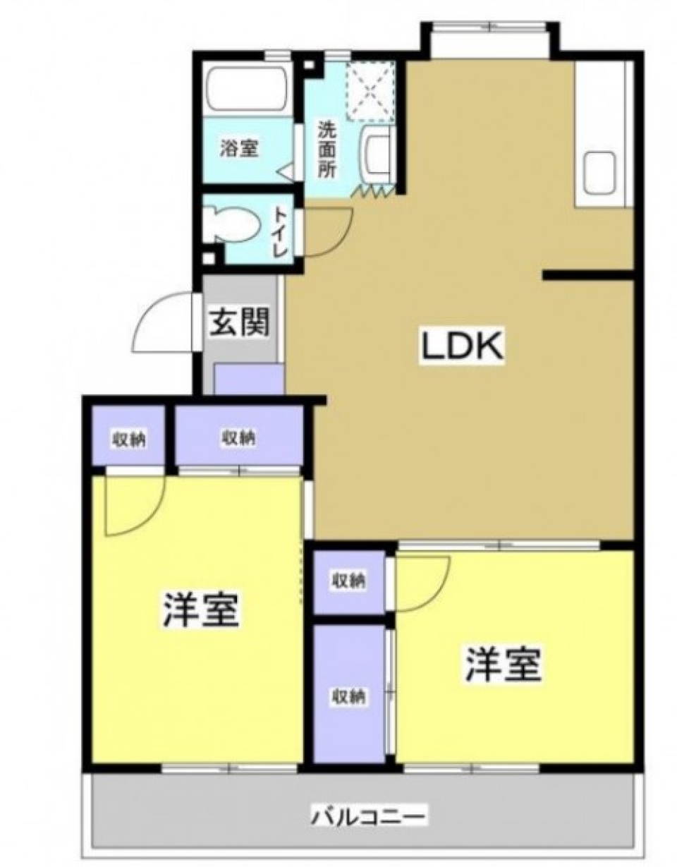 ドラマのお部屋のようなの間取り図