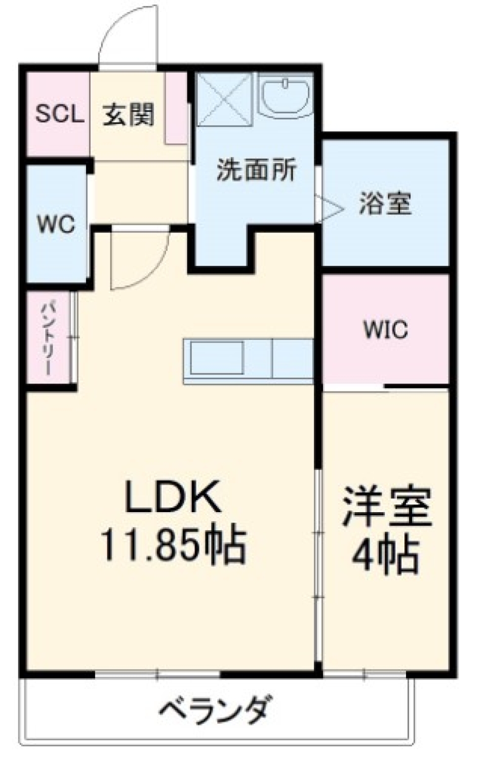 【社会人の方限定】シンプル but オシャレの間取り図