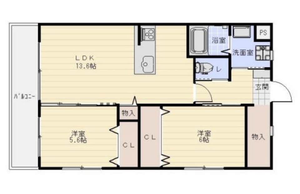 Je voudrais du caf?の間取り図