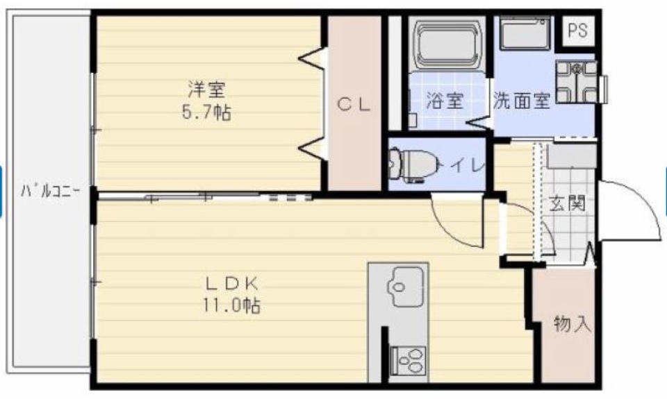 ナチュラル、ときどきメルヘン。の間取り図