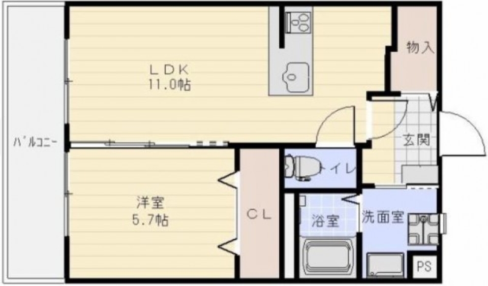 ナチュラル、たまにメルヘン。の間取り図