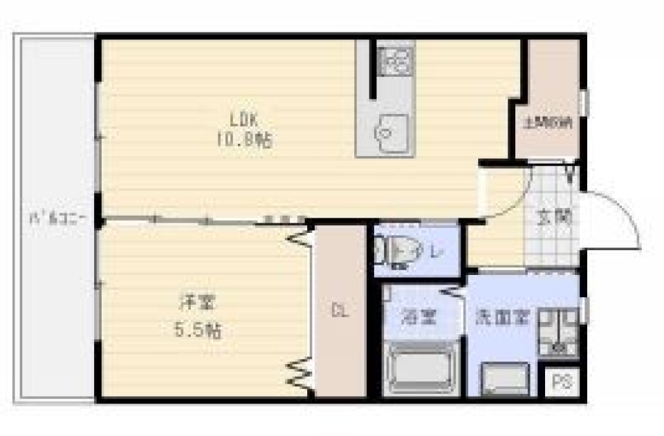 おしゃれ未来ルームの間取り図