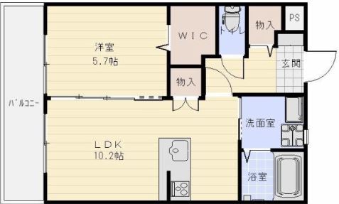 間取りはこちら。