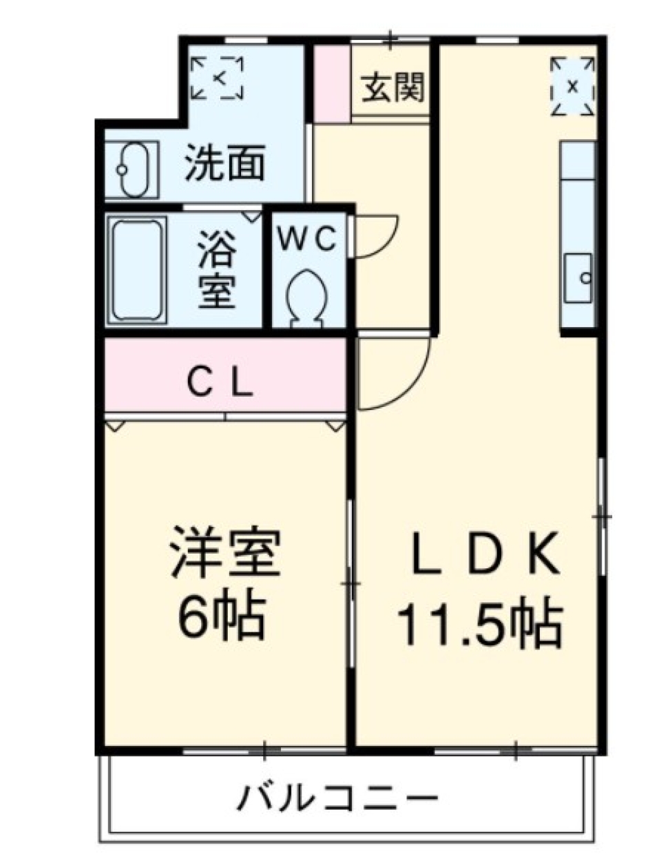 休日が楽しみの間取り図