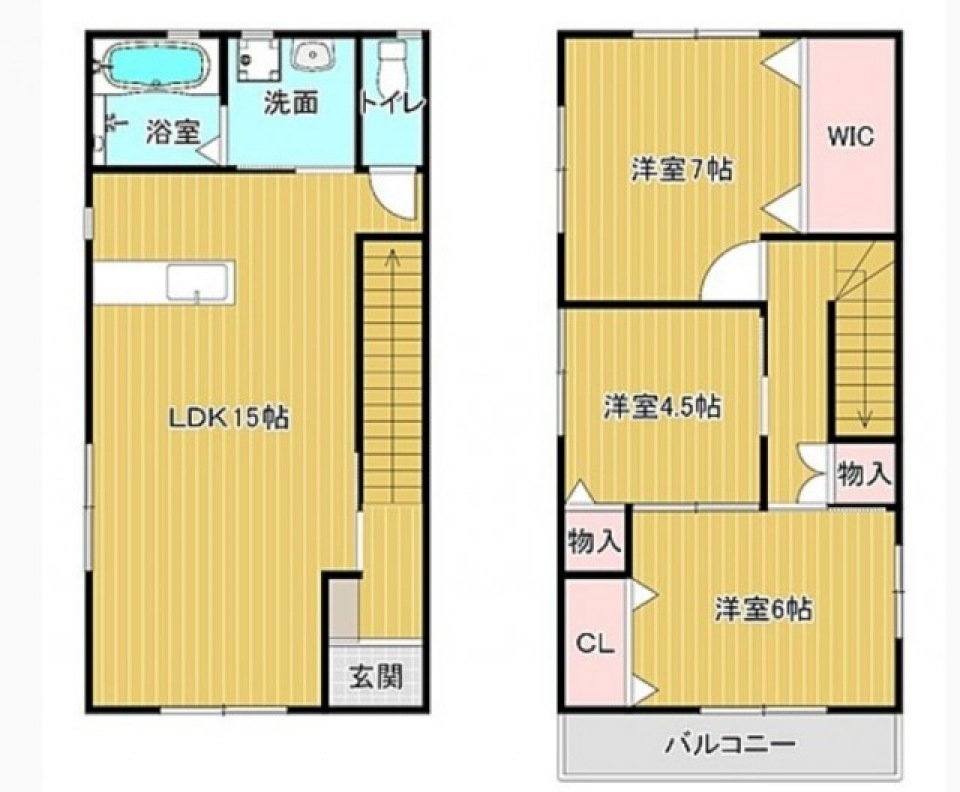 家族と緑に囲まれて。の間取り図