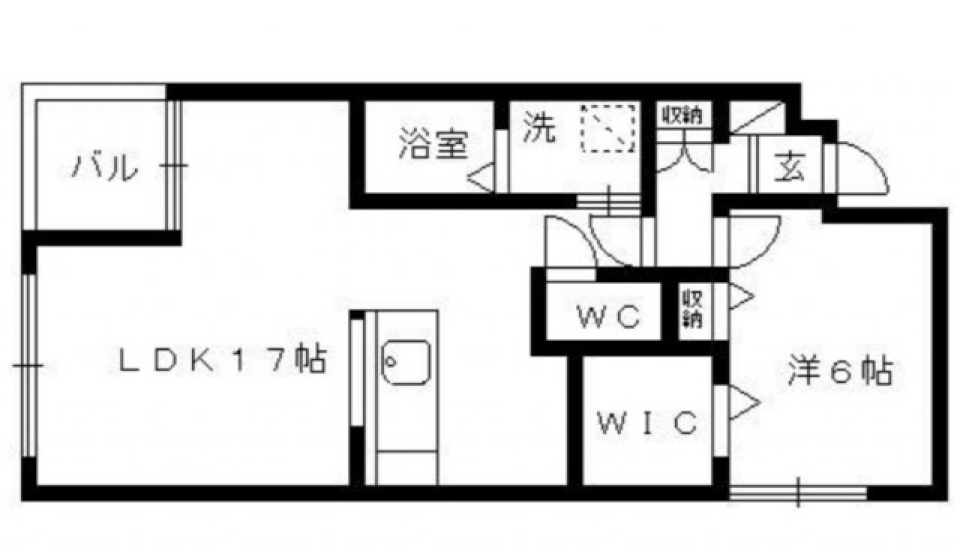 人気の砂山でペット可1LDK［ペット可］の間取り図