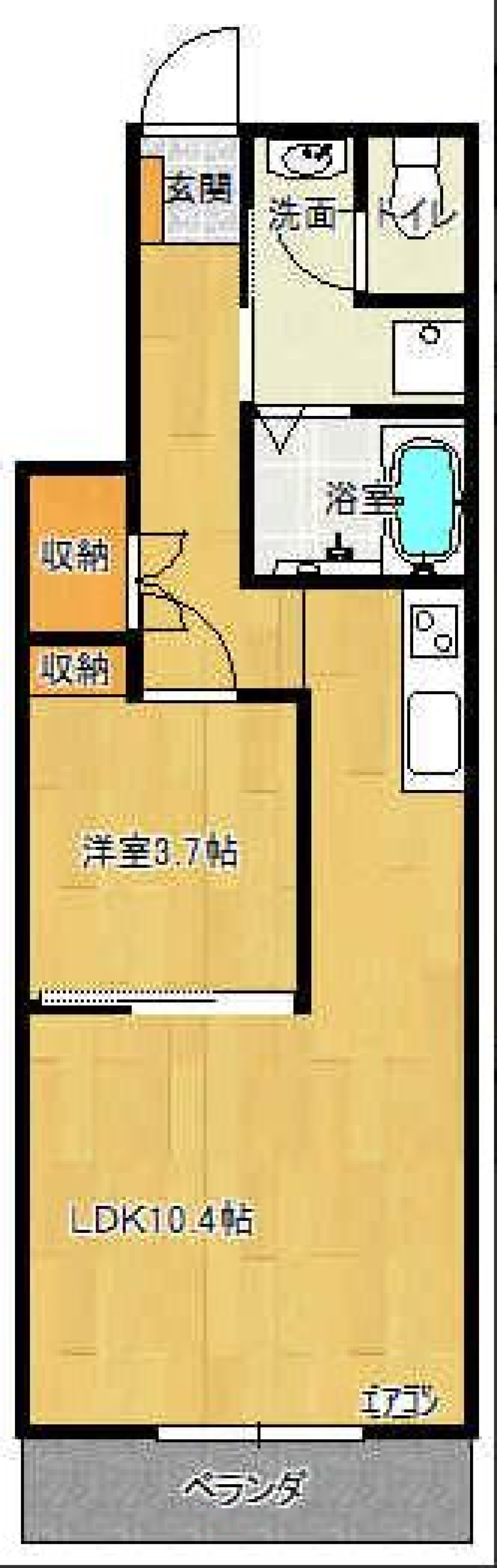 ヒロインのお部屋♪の間取り図