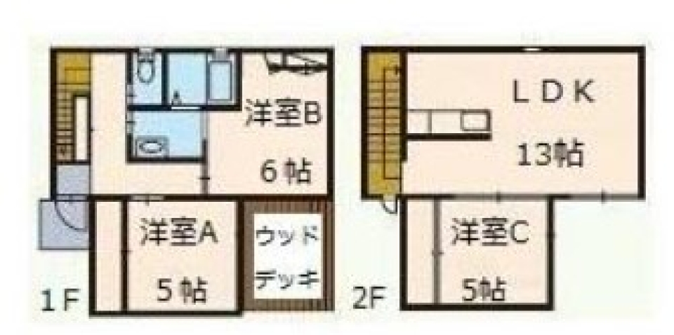 スタイリッシュCUBEの間取り図