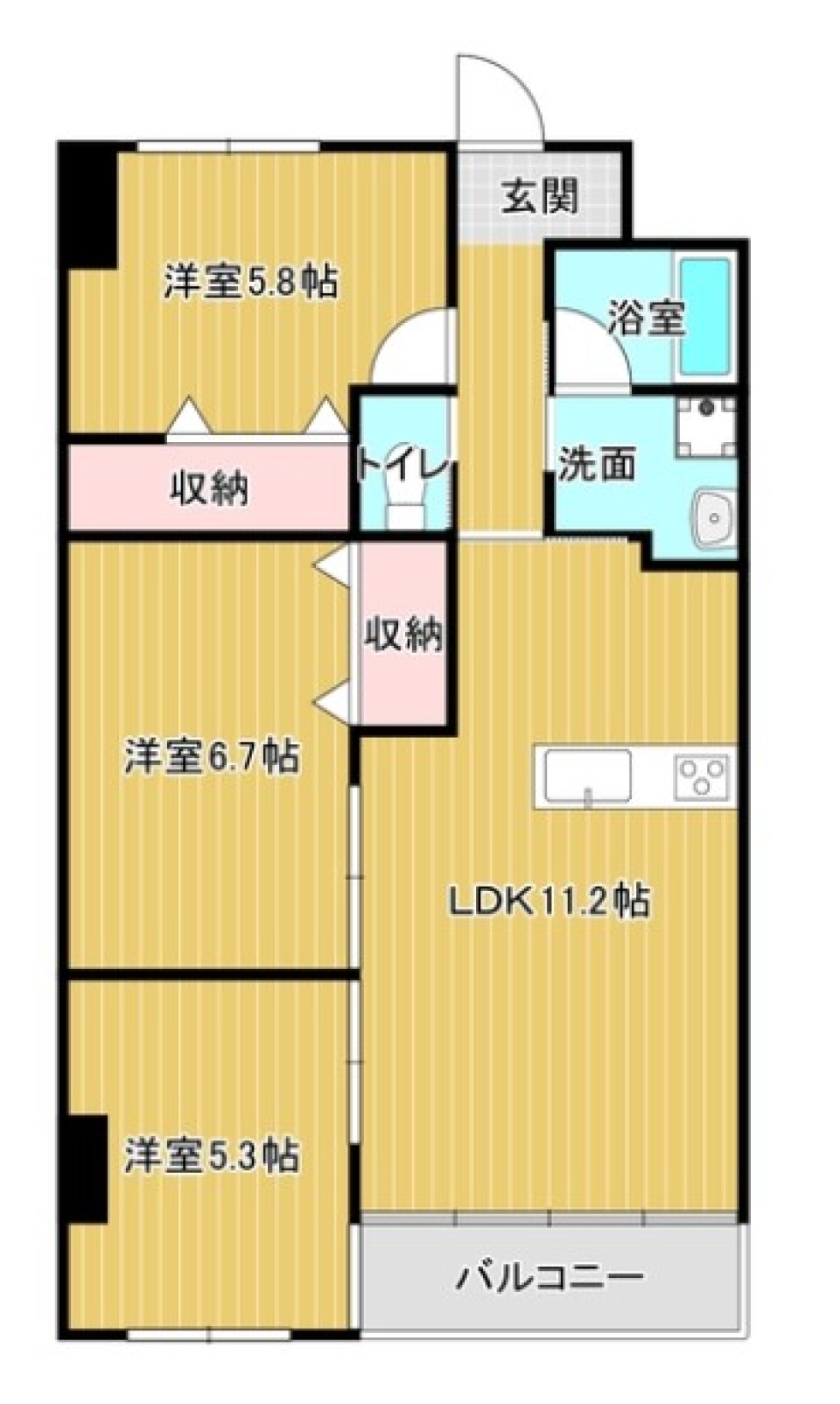 【ペット可】リバーサイド暮らしの間取り図