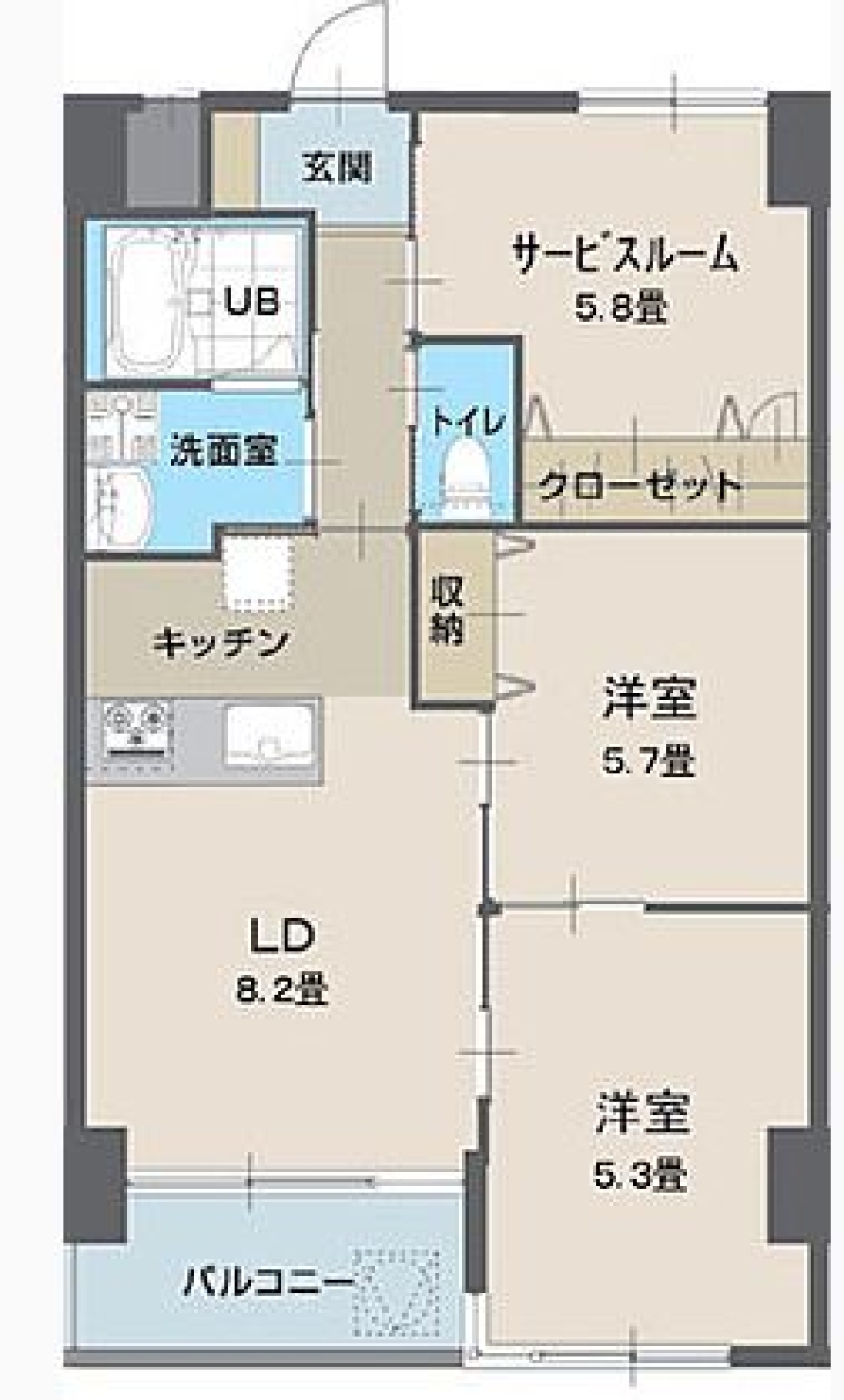 自然と共に暮らすの間取り図