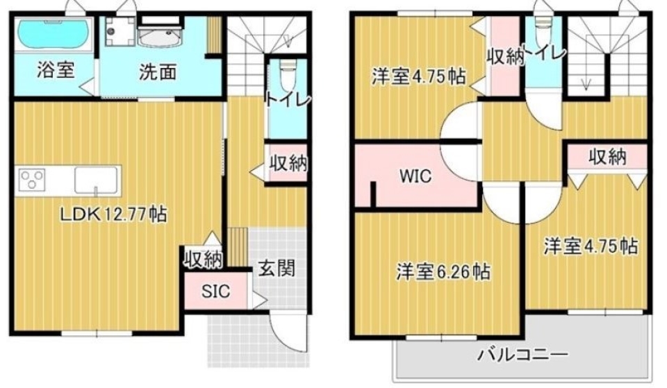 ぴかぴかハウスの間取り図