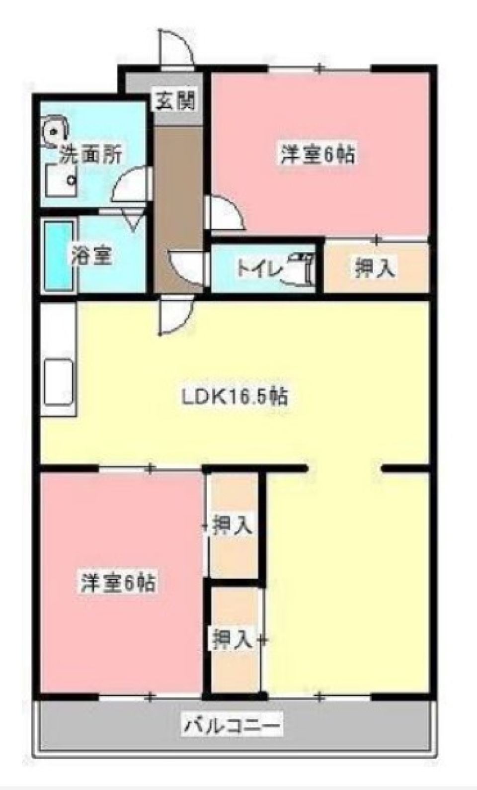 【ペット可】芳川の畔ペットと共にの間取り図