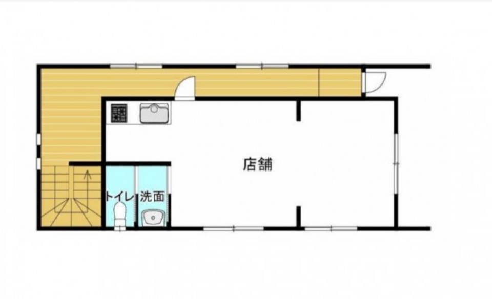 若干9坪の店舗で夢無限大！の間取り図